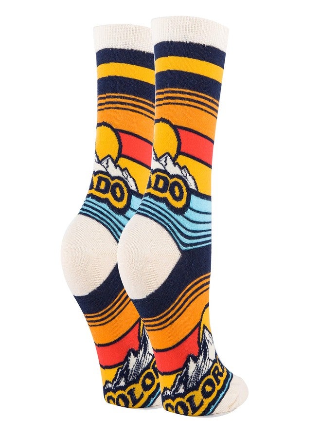 ooohyeah Women's Crew Funny Novelty Socks, Colorado Gifts and Souvenirs, Shoe Size 5-10 - Image 2